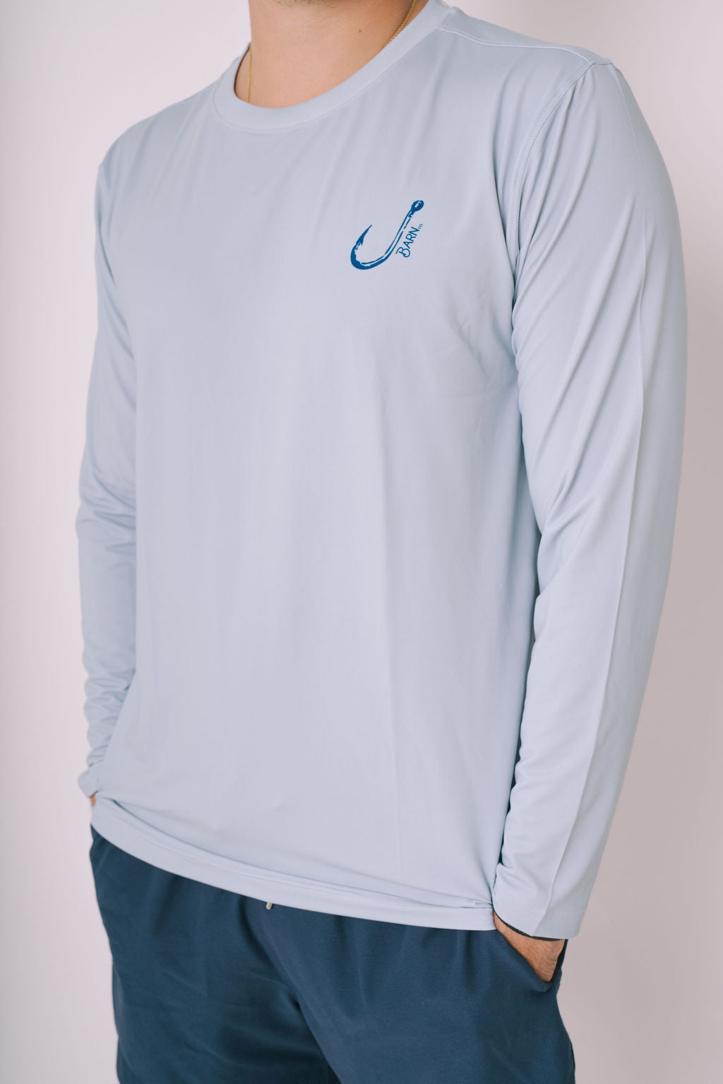 Grey Fishing Tee