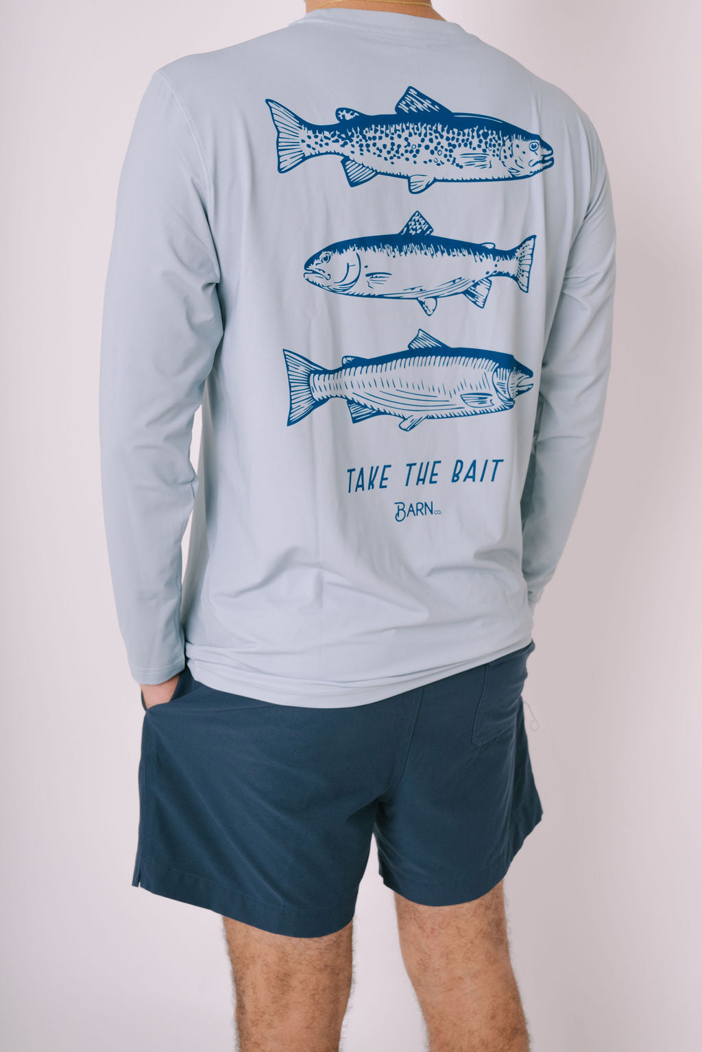 Grey Fishing Tee