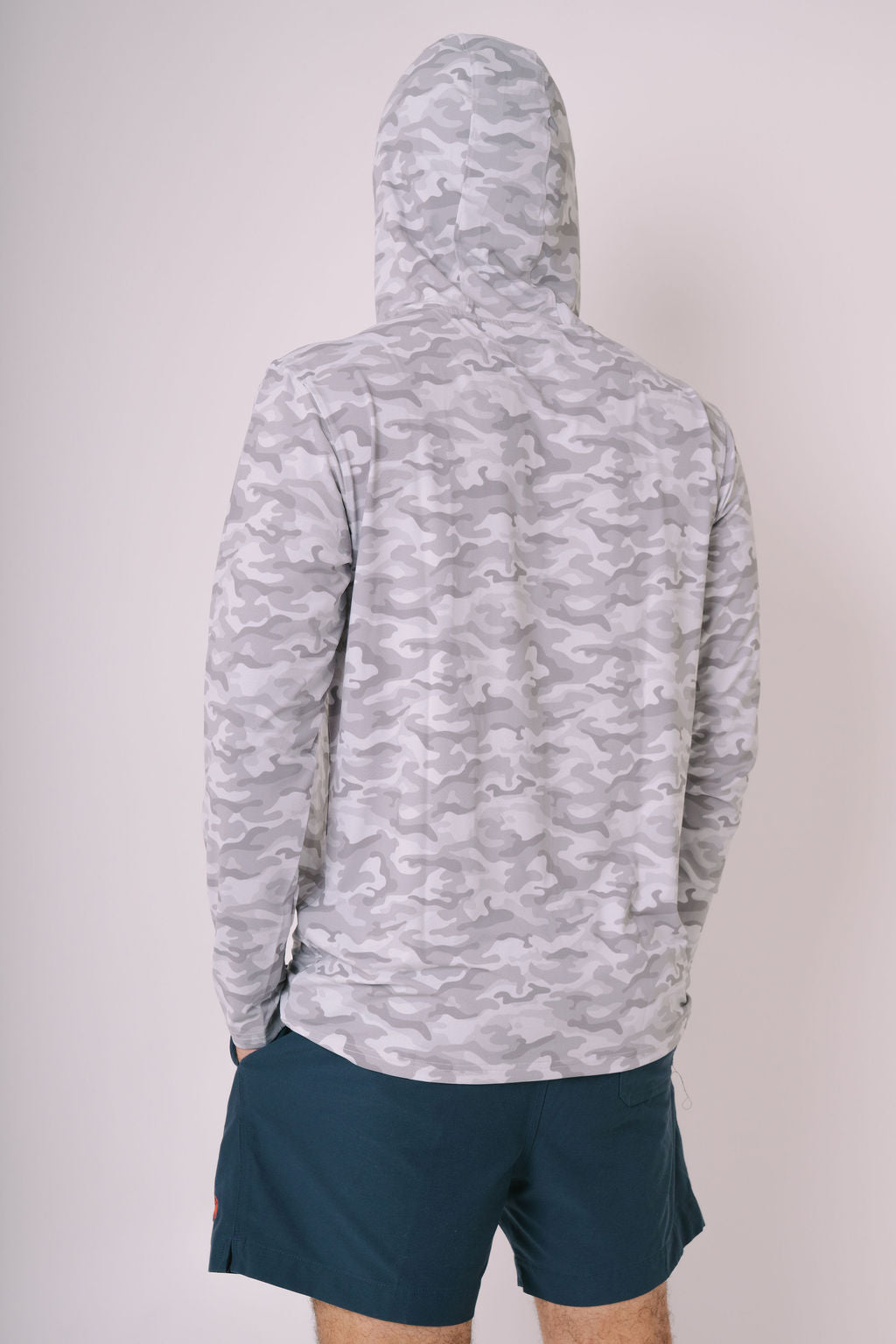 Grey Camo Fishing Tee