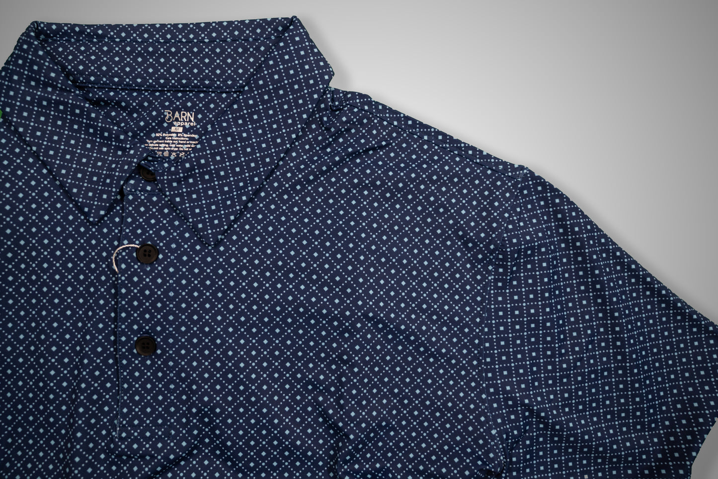 Navy Dotted Polo