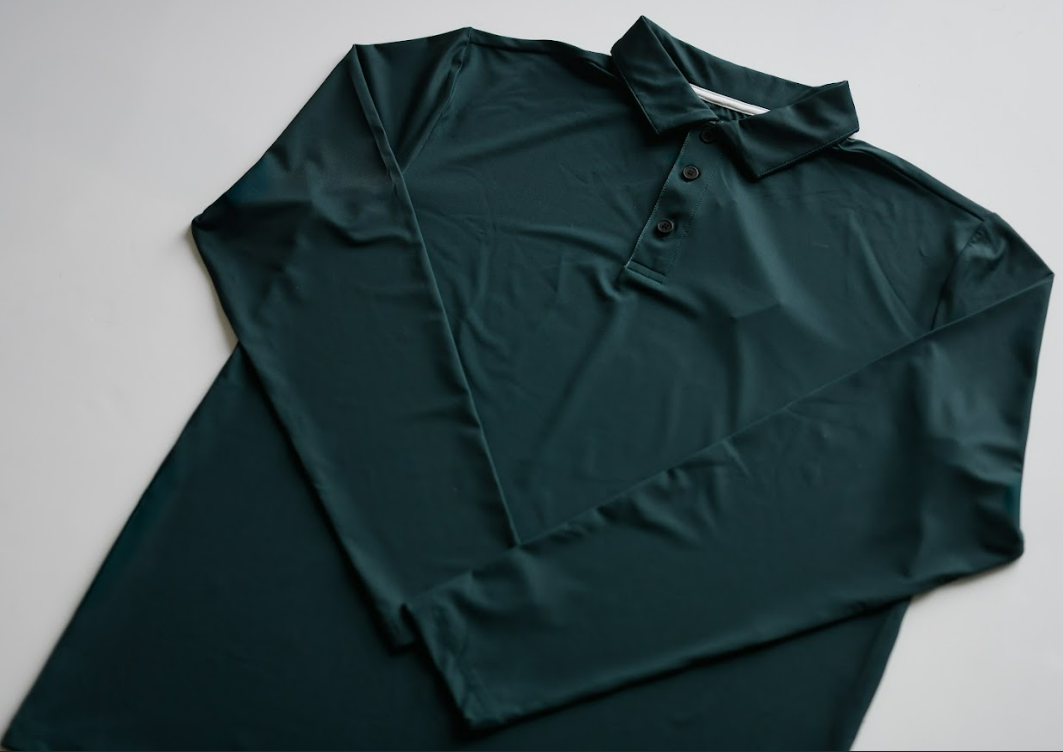 Dark green Long polo