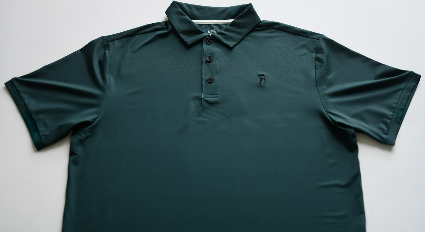 Dark green Performance polo