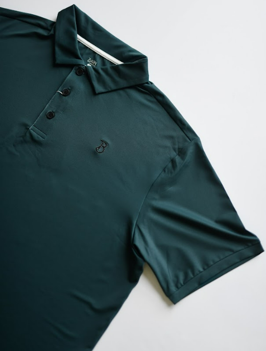 Dark green Performance polo