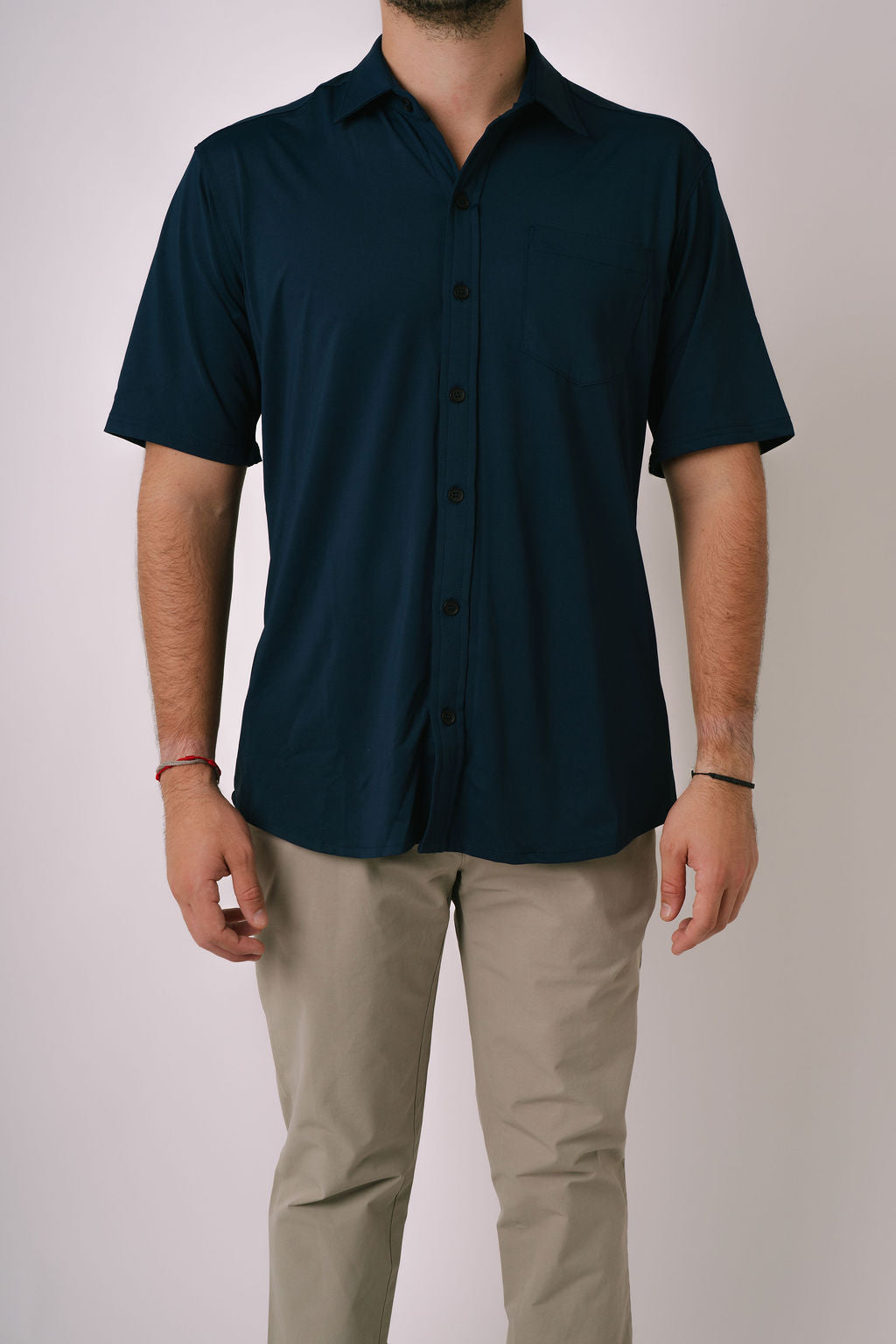 Navy Blue Button-Up