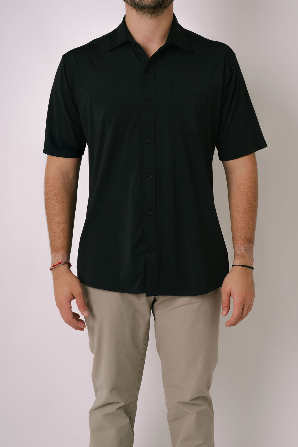Black Button-Up