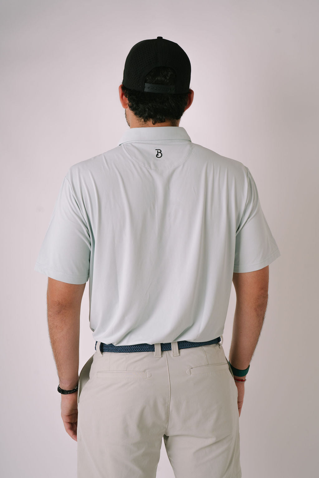 Blue Fade Golf Polo