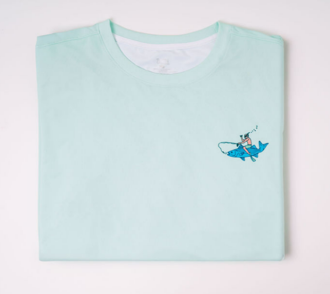 Light Blue Fishing Tee
