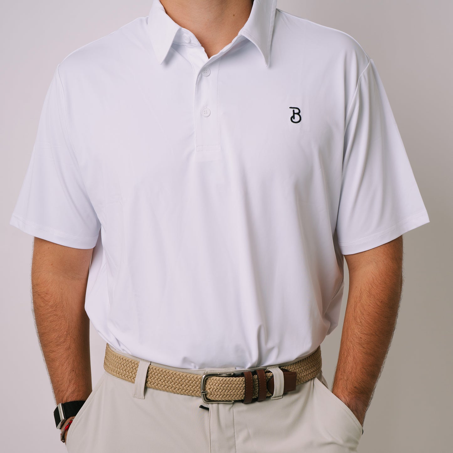White Performance Polo