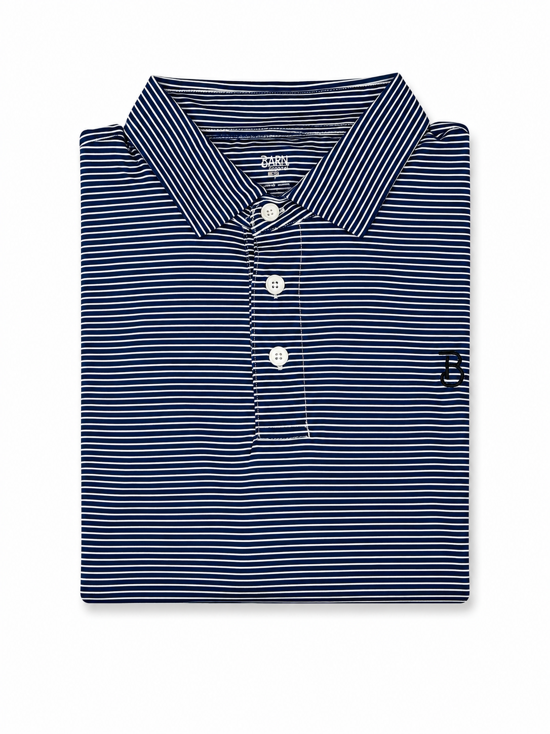 Navy Stripped Polo