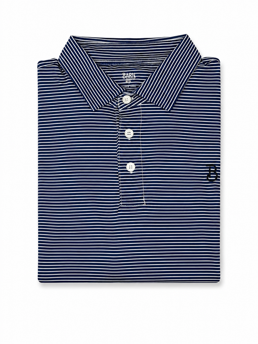 Navy Stripped Polo