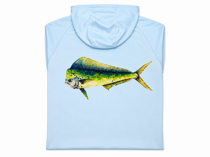 Light Blue Mahi Mahi Fishing Tee
