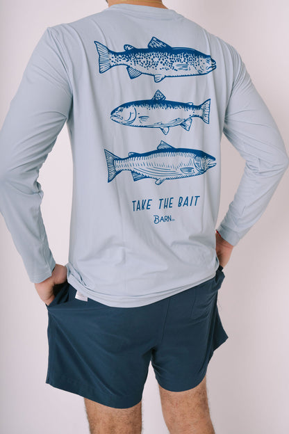 Grey Fishing Tee