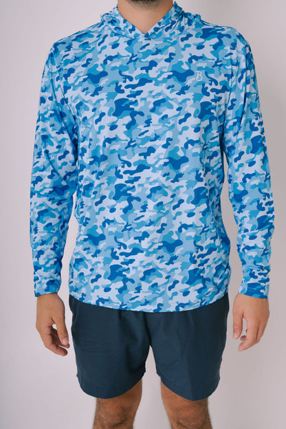 Blue Camo Fishing Tee