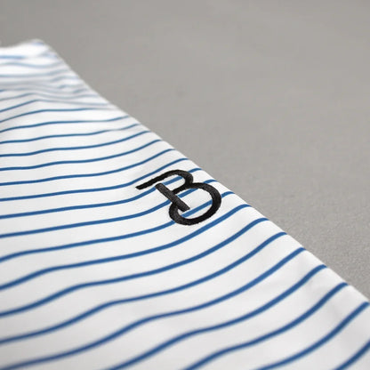 Blue Stripe Performance Polo