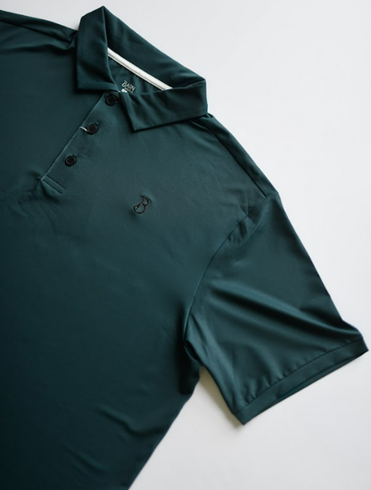 Dark green Performance polo