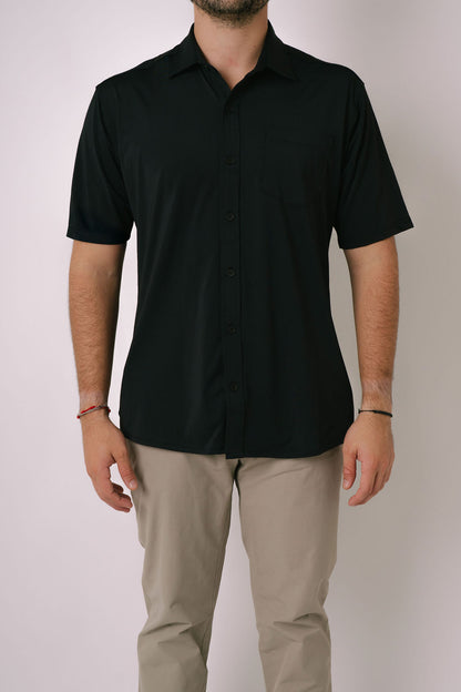Black Button-Up