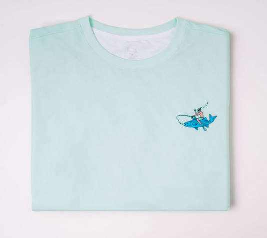 Light Blue Fishing Tee