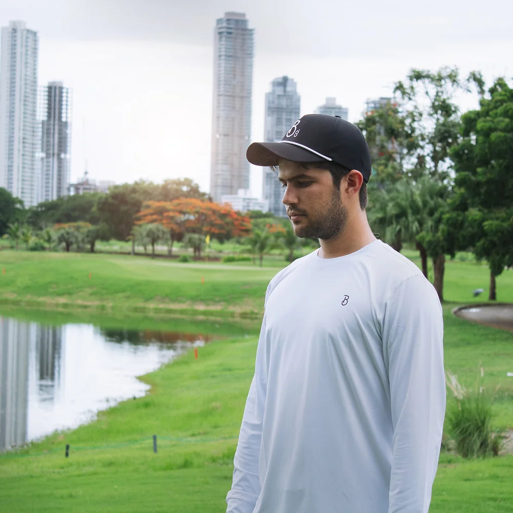 White Fishing Club Performance Tee