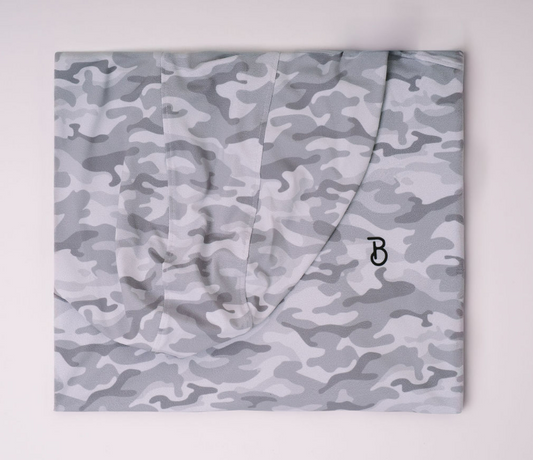 Grey Camo Fishing Tee